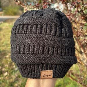 ALEPO BABY BEANIE BLACK COLOR